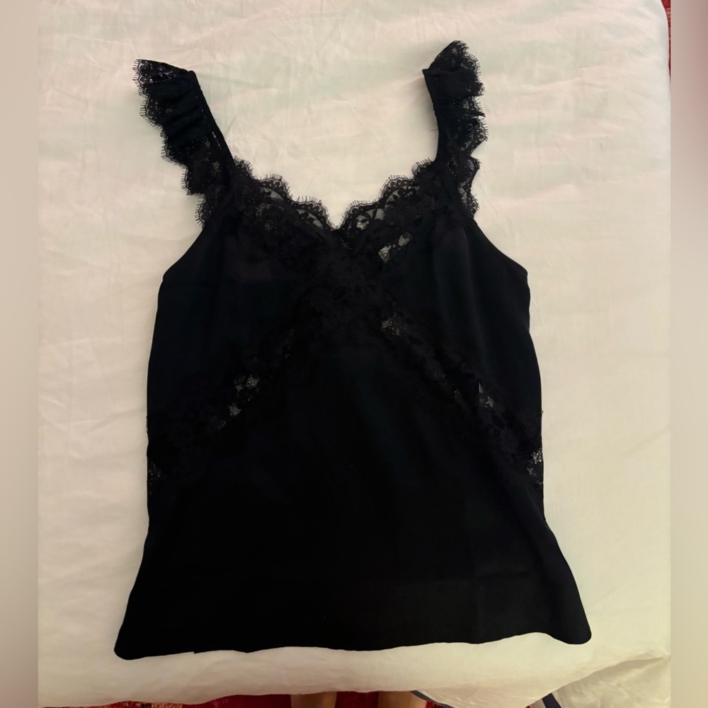 Black lace CAMI nyc tank top